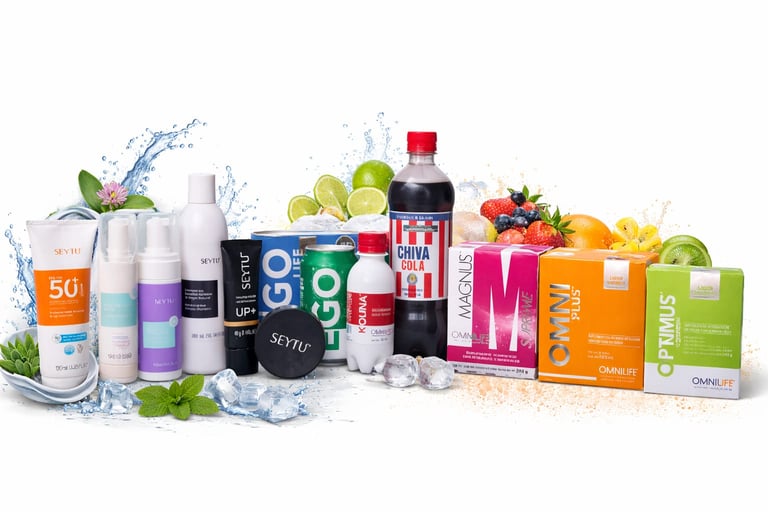 Productos de skincare y bienestar Omnilife & Seytu